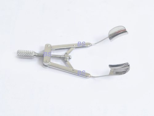 Lieberman Eye Speculum soled blade Adjustable flat Body 14 mm &amp; 15 Mm Blades