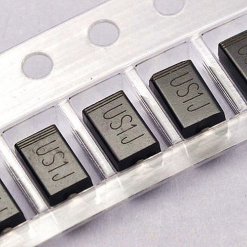 100PCS SMD US1J UF4005 1A/600V SMA fast recovery diode rectifier