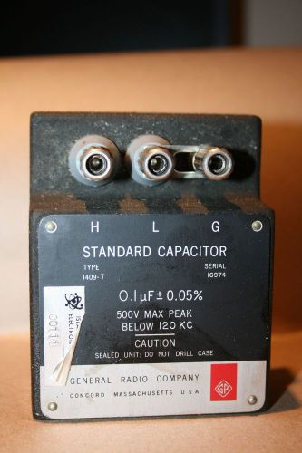 General Radio 1409-T Standard Capacitor 0.1µf ±0.05%
