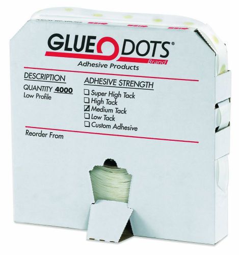 Glue dot gd110 low profile medium tack glue dot, 1/4&#034; diameter x 1/64&#034; thick for sale