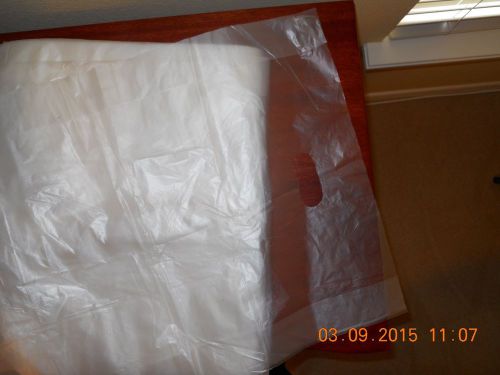 100 Clear Poly Plastic Bags 17&#034;x24&#034;