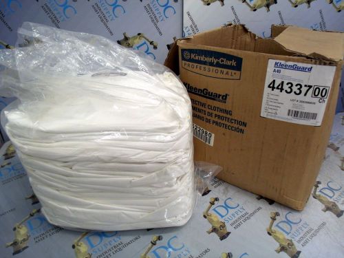 Kimberly-clark kleenguard a40 44337 white coveralls 4xl, box of 25, nib for sale