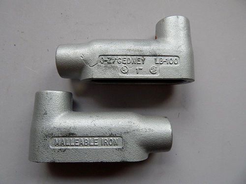 O.Z. Gedney  LB-100 - 1&#034; Type LB Conduit Body, Malleable Iron, Box of 6,  NIB