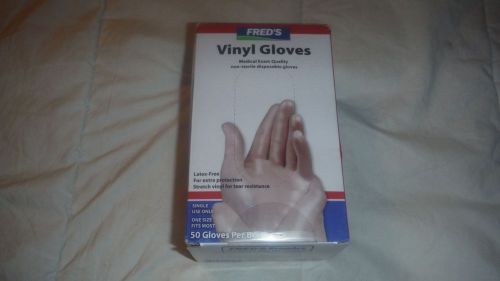 Disposable Vinyl Gloves 50 Gloves Per Box-Fits Most People-Medical Exam Quality