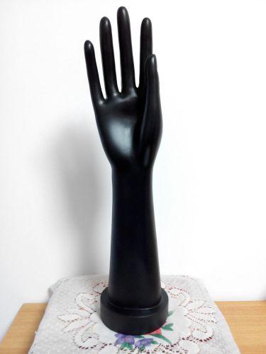 New Black 15&#034; Women&#039;s Mannequin Hand Ring Gloves Display Stand Torso Manikin