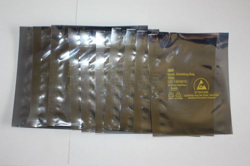 Lot of 10 3M Static Shielding Bags Anti ESD 3 x 5&#034; Open-Top Anti Electro Static