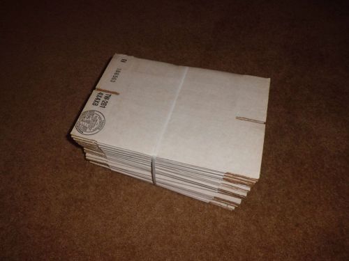 4&#034;x 4&#034;x 8&#034; White Corrugated Cardboard Packing Mailing Shipping Boxes Cartons