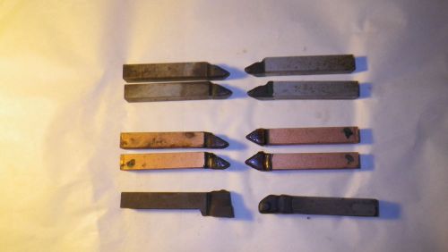 Brazed Carbide Lathe Tools ,Turning, Threading, Facing, Chamfers, 1/2 inch shank