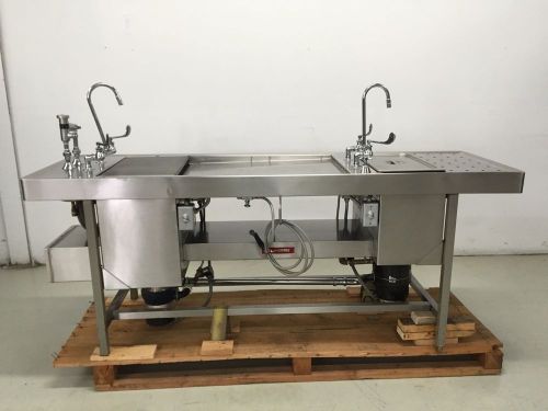 Lipshaw two station stainless steel sink to wash parts for sale
