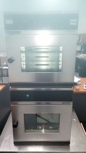 Memmert Type VO-200 Drying Oven and Vacuum Pump.  Stainless Steal Units.