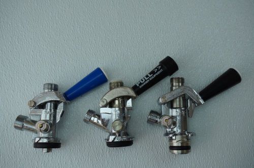 Beer Tap Coupler Set of Three, European (S Sys.), US (D Sys.),Guinness (U Sys.)