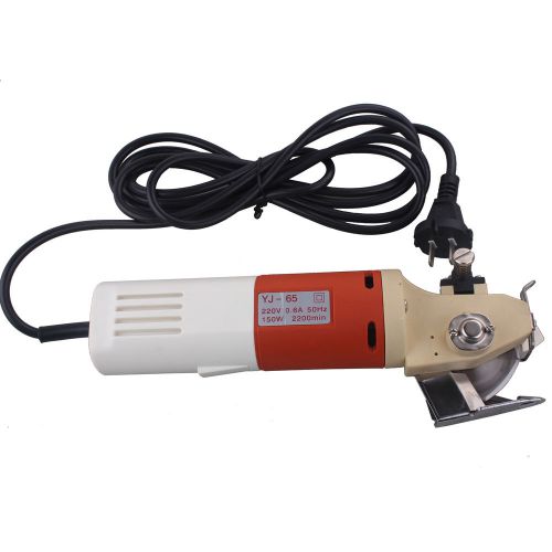 New 65mm blade electric round knife cloth cutter fabric cutting machine 220v for sale
