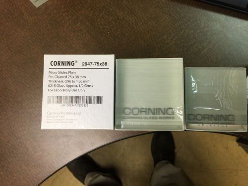 Corning 2947-75x38mm; micro slides,plain new for sale
