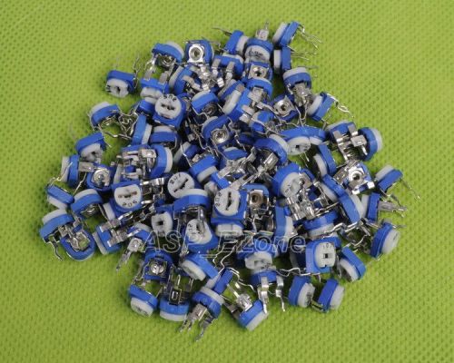 100 horizontal Each 10/10 kinds/Blue White Adjustable Resistor bag New