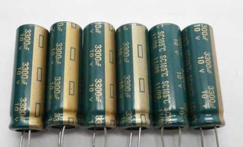 High quality Electrolytic Capacitors 3300uF 10V 20p 10x30mm universal popular A