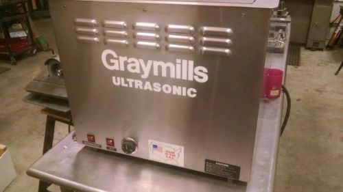 Graymills ultrasonic parts cleaner machine shop auto mechanic washer no reserve for sale