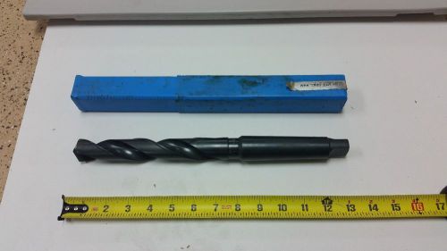 Cleveland 1 7/64&#034;  High Speed Steel Taper Shank Drill Bit, Black Oxide