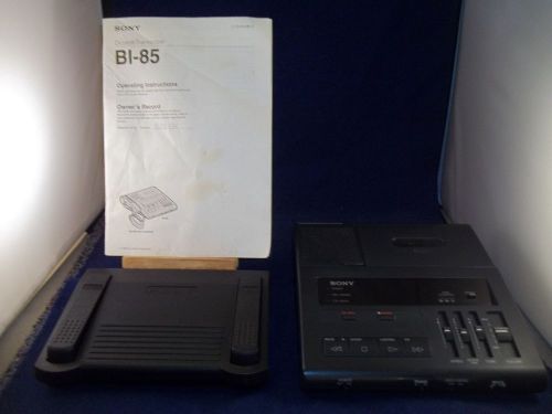 Sony Dictator / Transcriber BI-85 with out AC Adapter &amp; Foot Pedal AS-IS