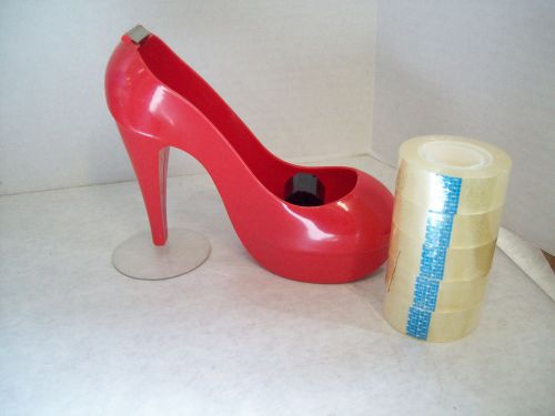 Tape Shoe Red High Heel Dispenser with Tape Desk Accessories  Office Supplies