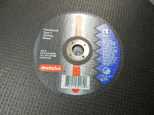 4 New-Metabo 616140000 Type1 Steel Cut Off Wheels 14&#034;X1/8&#034;X 20mm- A24N-5,460 RPM