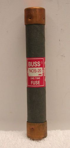 Bussman NOS-20 One Time Fuse **NEW** Buss