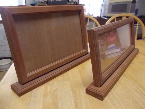 X2 Slanted Picture/Sign Wooden Display Frames