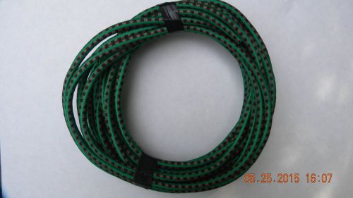 Genuine Bungee Cord 25&#039; x 5/16&#034; - green with black/red pattern