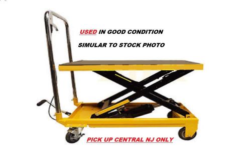 Portable 500 LB Hydraulic Scissor Table Lift 9&#034; to 28&#034; Jack Cart Truck Mobile