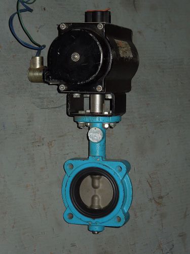 3&#034; GRINNELL LUG-STYLE BUTTERFLY VALVE w/ G.H.BETTIS #RP2250 SR4 ACTUATOR