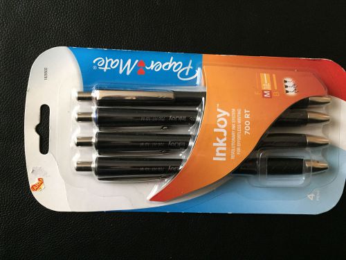*** FAST SHIPPING ****   Paper Mate InkJoy 700rt Black Pens (Ball Point)