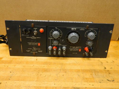 Vintage General Radio Type 1217-C Unit Pulse Generator w/ 1201-B Reg Pwr Supply