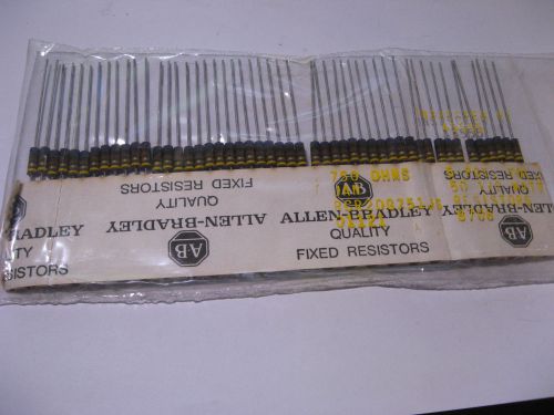 Pkg 50 Allen-Bradley Resistor 750 Ohm 1/2W 5% RCR20G751JS Carbon Composition