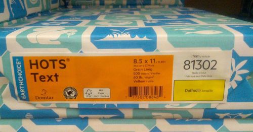 8.5x11 Domtar Daffodil 81302 Paper-1 Ream-500 Sheets