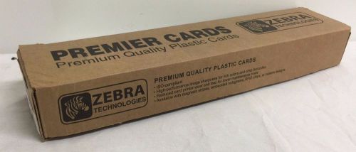 Zebra CR8030 Premium PVC Cards Mag Stripe 3 Track HiCo 30mil - 104523-113 NEW