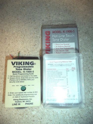 Viking Model K-1900-5 Hot-Line Touch Tone Dialer Elevator Emergency Courtesy