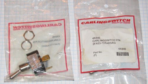 (2) Carlingswitch 4X846 15amp@125vac 10amp@250vac SPST Quick Connect Terminals