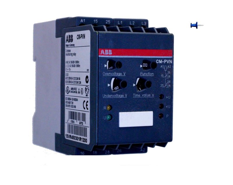 ABB 3-phase monitor CM-PVN 1SVR450301R1200 NEW NO BOX CM, Monitor