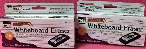 Erasers White Board Magnetic School Office Supplies Dry Surface 74530 Set of TWO