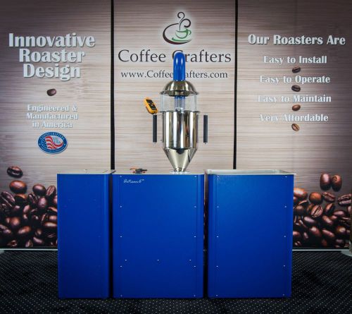 Artisan 6m, 6 lb commercial coffee roaster in blue for sale