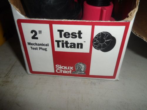 Sioux Chief Test Plug Test Titan Mechanical Test Plug 2 &#034; BOX OF 10