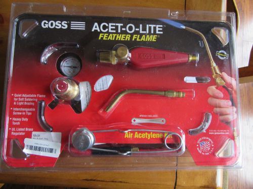 Goss Acet-O-Lite Feather Flame KA-1H NEW in open retail Package  free ship in us