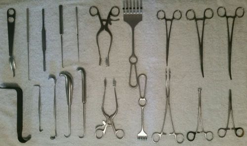 Surgical Instrument Medical Kit Scraper Extractor Kelly Clamp Hemostat Spreader
