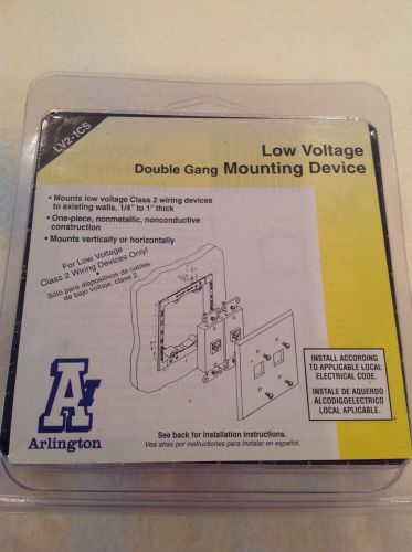 Arlington LV2-1CS Low Voltage Mounting Bracket 2-Gang 1-Pack