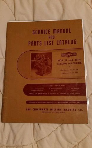 Cincinnati model 2L and 2MH parts and service Manual
