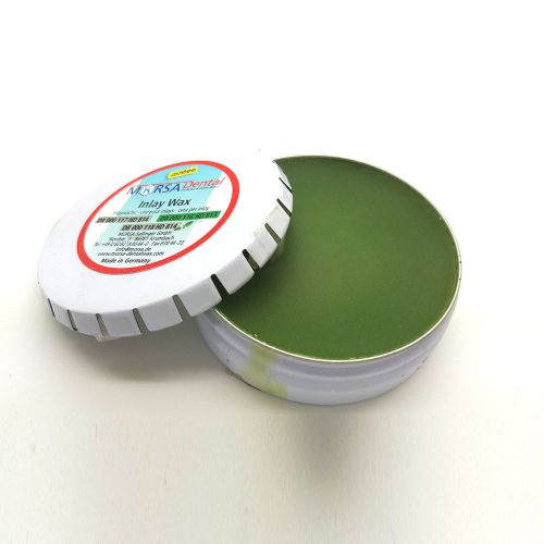 Morsa Dental Inlay Wax for Occlusal Surfaces Dark Green 50g tin can