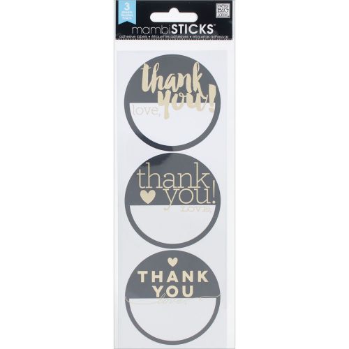 Label stickers-thank you gold for sale