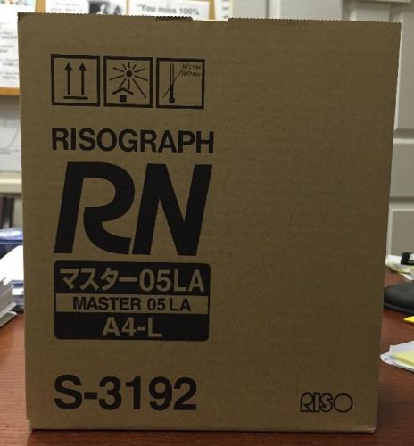 Genuine Risograph RN Master 05 LA A4-L S-3192 Riso Duplicator ** NEW IN BOX **