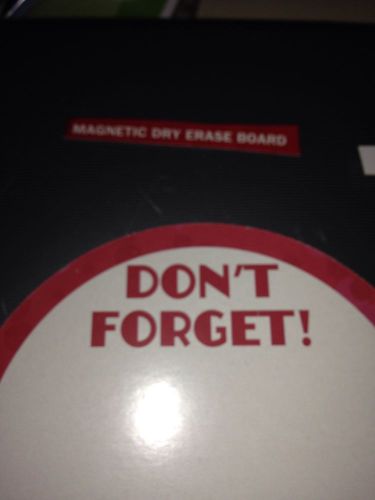 dry erase magnet says DON&#039;T FORGET  with marker for refrigerator, office, home
