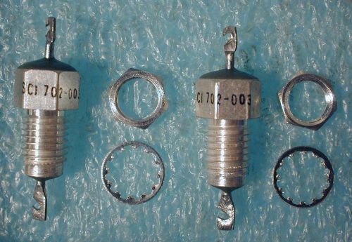 feed-through capacitor, lot of five, new