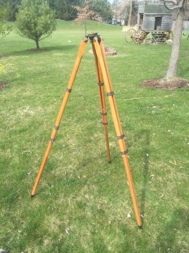 Dietzgen Tripod Wood With Brass Fittings Large Heavy Duty for transit or level